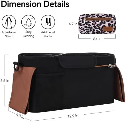 Momcozy Universal Stroller Organizer with Insulated Cup Holder - Image 7