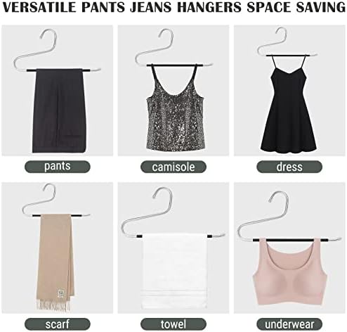 DOIOWN Open Ended Pants Hangers, Stainless Steel Jeans Hangers - Image 6