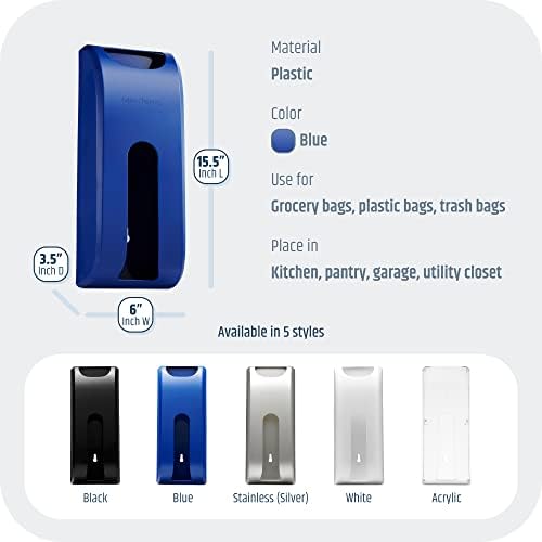 Wall-Mounted Plastic Bag Holder & Grocery Bag Organizer / Dispenser - Image 6