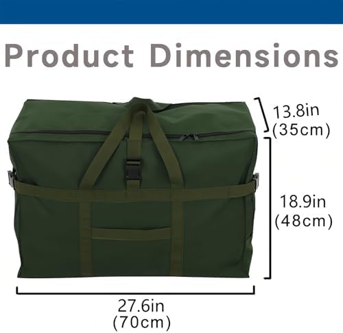 Arxus Large Duffel Bag, Waterproof Carry on Weekend Overnight Storage Bag over Luggage for Airline, Travel, Camping, Moving - Image 6