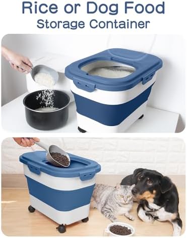 20-30 Lbs Rice Storage Container,Collapsible Food Storage Container - Image 6