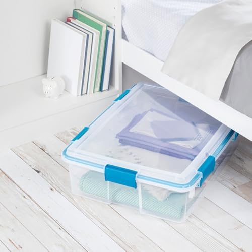 Sterilite Gasket Storage Box with Lids for Home & Office, 37 Quart, 12-Pack - Image 6