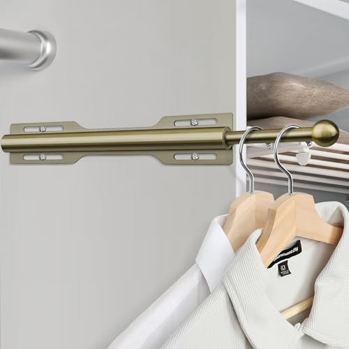 12" Valet Rod for Closet Pull Out (1 Pack, Antique Brass) - Image 6