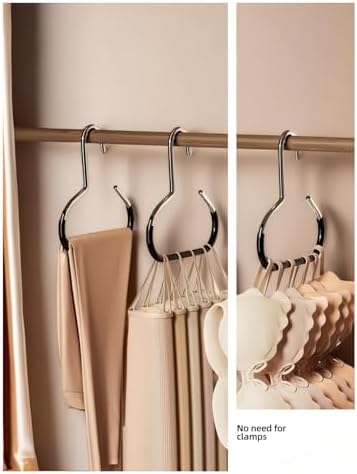 Multi-Functional Space-Saving Hat & Scarf Hanger - Non-Slip PVC Coated Clothes Rack Organizer for Closet, Wall, Balcony - Durable & Versatile Hanger for Hats, Ties, Scarves, Delicate Fabrics (10PCS) - Image 7