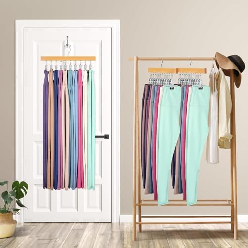 Legging Organizer for Closet, Pants Hangers with Clips - Image 6