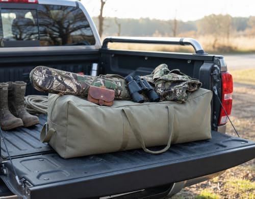 DoYiKe Extra Large Canvas Travel Duffle Bag,Military Tent Duffel Storage - Image 7