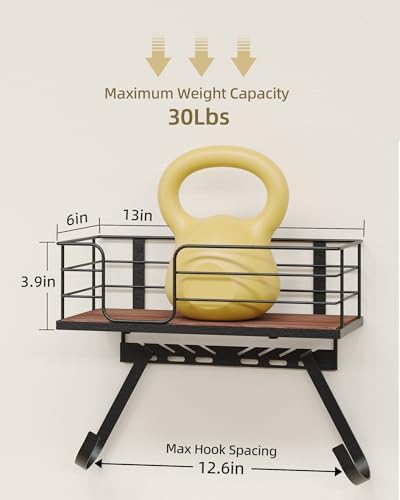 THYGIFTREE Ironing Board Hanger Wall Mount, Adjustable Hooks for T & Y-Leg Boards, Iron Holder - Image 6