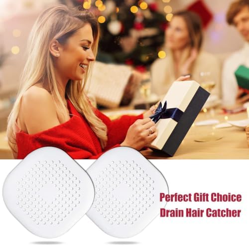 Bovinde Hair Drain Catcher Square for Shower 4PCS (Grey Aluminium White) - Image 7