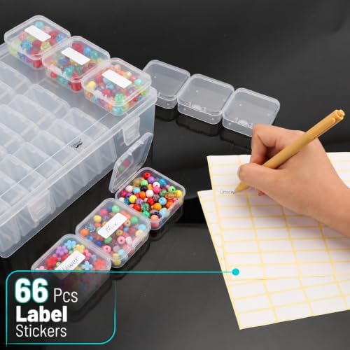 Mr. Pen- Bead Organizer Box, 30 Mini Clear Beads Organizers and Hinged Lid - Image 7