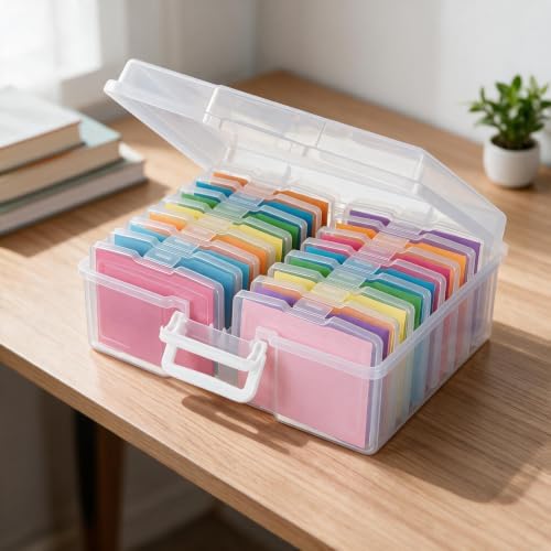 novelinks Photo Storage Boxes with Handle, Photo Organizers and Storage - Image 7