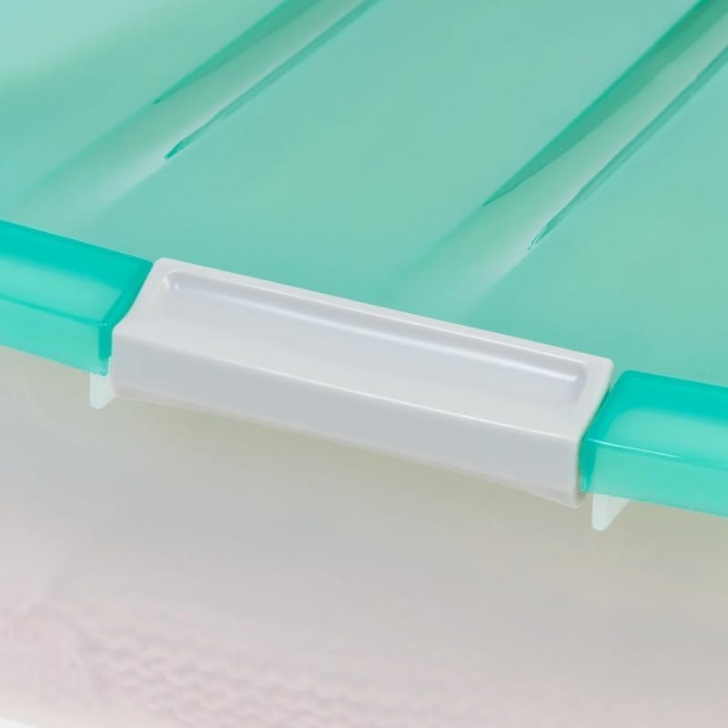 Under Bed Storage Bin Containers 56 Quart, Clear Plastic Box with Lid - Image 6