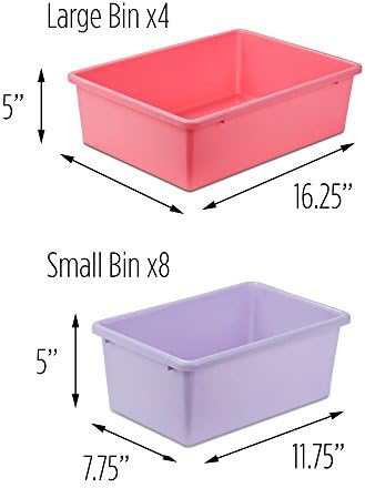 HoneyCanDo Kids Toy Storage Organizer With Bins, Pastel - Image 6