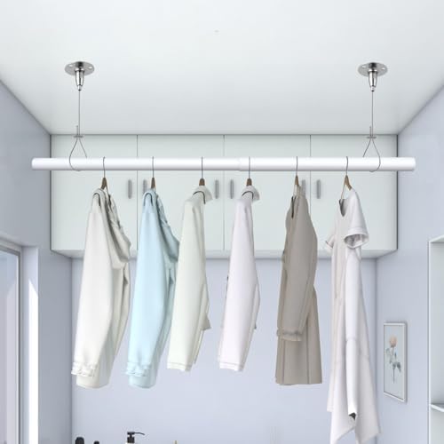 59" Adjustable Ceiling Support for Closet Rod Silver - Image 6