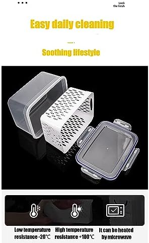 Fruit and Vegetable Storage Containers for Fridge, 6 Pcs/3 Sets Keep Fresh Produce Saver Containers Keeper, Food Storage Containers with Removable Colander (blue) - Image 7