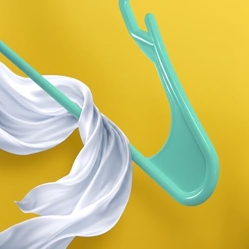 Utopia Home Plastic Hangers 30 Pack – Space Saving Clothes Hanger Aqua - Image 6