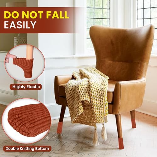 Chair Leg Socks 16/24/32 Pcs Brick Furniture Leg Covers Floor Protectors - Image 6