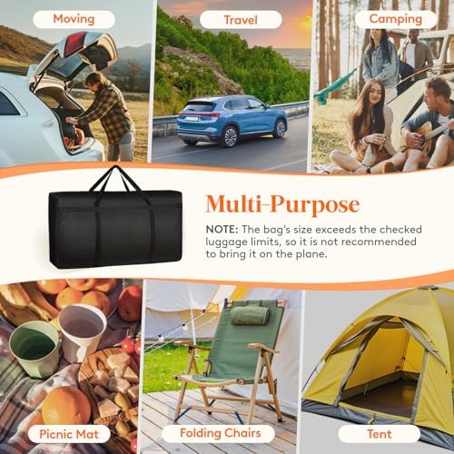Lifewit 120L Extra Large Storage Duffle Bag for Travel, Camping, 1 Pack - Image 6