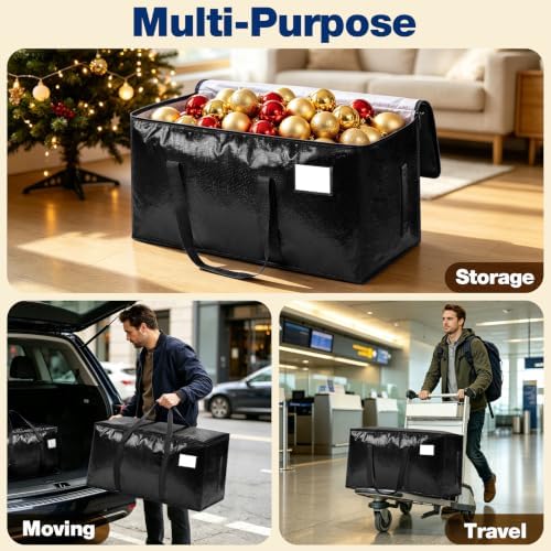 8 Pack Heavy Duty Waterproof Moving Bags, Foldable Totes - Image 6
