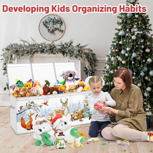 Toy Storage Box with Lids Extra Large Collapsible Toy Box Chest for Kids - Image 7