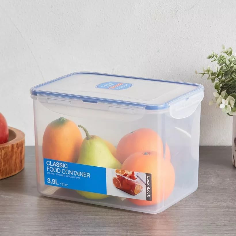 LocknLock Easy Essentials Food lids/Pantry Storage/Airtight containers, BPA Free, Rectangle-16.5 Cup-for Beans, Clear - Image 5