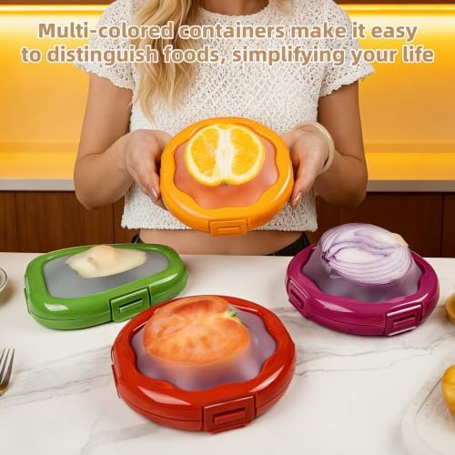 TQRR Avocado Saver and Onion Storage-4Pcs Fruit Fresh Storage Containers - Image 6
