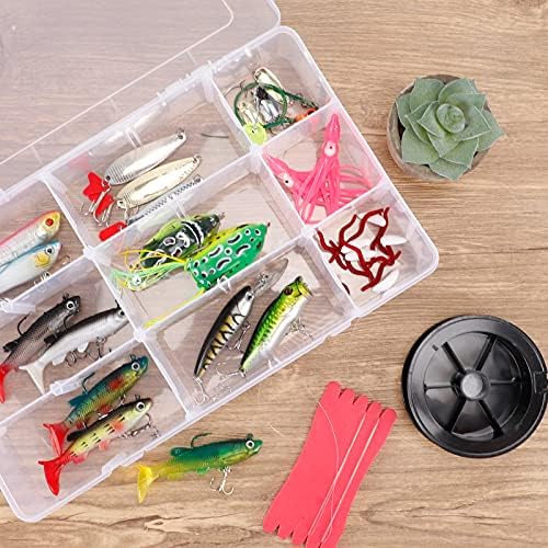 Bead Organizer Storage 3 Pack 15 Grid Clear Plastic Tackle Box Adjustable - Image 6