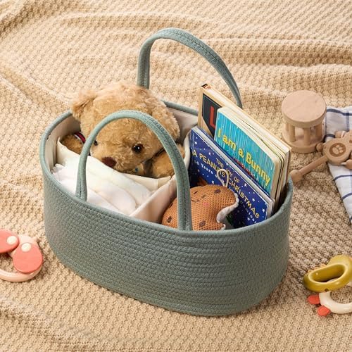 Diaper Caddy Organizer, Gift Basket for Baby Shower, Newborn Essentials - Image 6