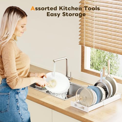 Dayacoco Pots and Pans Organizer Under Cabinet with 10Compartments - Image 7