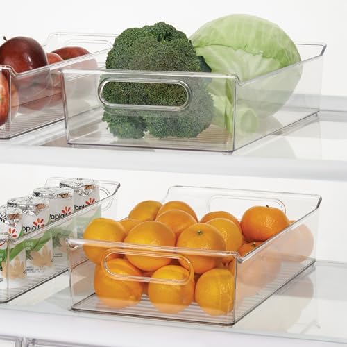 iDesign Plastic Pantry Storage Organizer Bin, Set of 2, Clear - Image 7