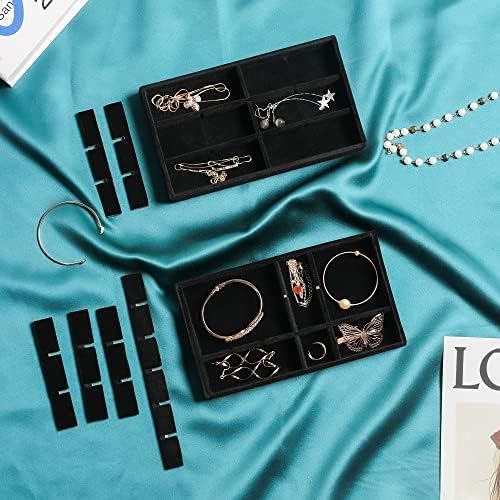 Frebeauty Jewelry Trays for Drawer,Set of 4 Jewelry Organizer and Storage - Image 6