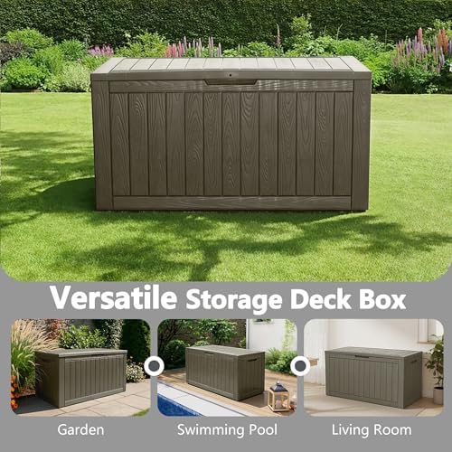 Outdoor Storage Box Waterproof, 110 Gallon Deck Box for Patio Storage - Image 6
