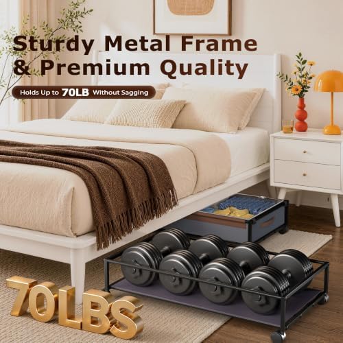 OMAIRA 2-Pack Under Bed Storage With Wheels,Underbed Shoe Storage Organizer - Image 7