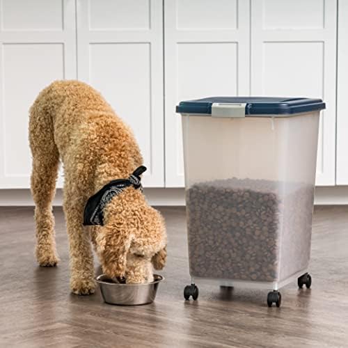 IRIS USA Dog Food Storage Container, Up to 54 lbs, Navy, Made in USA - Image 6