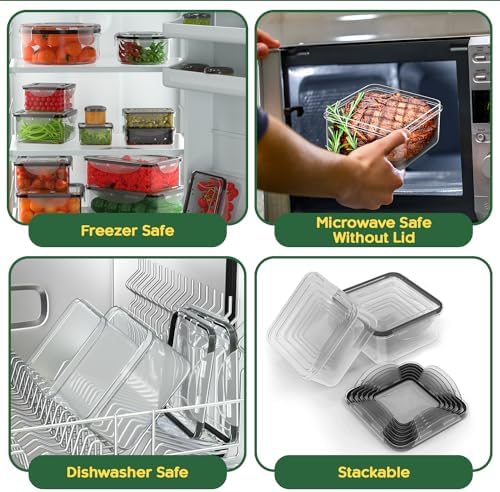 RockBerry 44 Pcs Food Storage Containers with Lids Airtight - Image 6