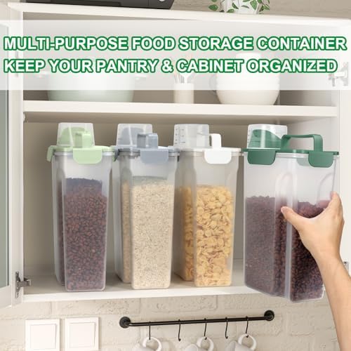 TBMax Airtight Rice Container 10 Lbs, Cereal Dispenser, Pet Cat Dog Food Storage Container, Plastic Kitchen Pantry Food Storage Holder with Cup -Pink - Image 7