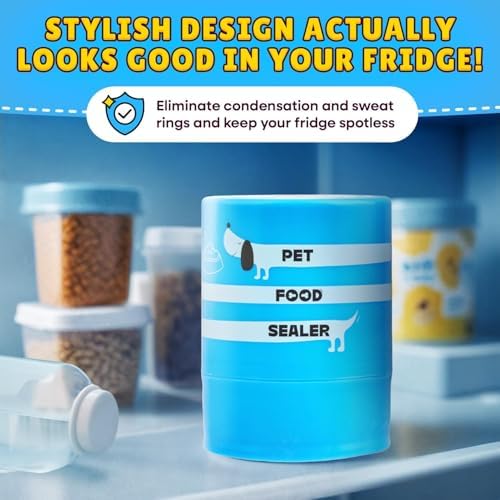 The Original Canned Dog Food Storage Container Patent Pending Reusable Airtight Can Cover Pet Food Sealer - Keeps Dog Food Can Fresh in the Fridge, Eliminates Odor, Easy to Use - Image 6