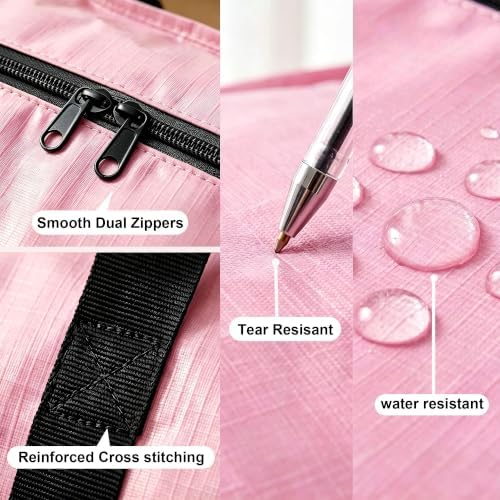 24 GAL Heavy Duty Moving Bags Pink 4 Pack - Backpack Straps & Handles, Large Zipper Storage Bags for Clothes, Water-Resistant College Dorm & Moving Essentials - Image 6