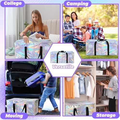 4 Pcs 24 Gallon Extra Large Moving Bags Heavy Duty Storage Bag - Image 6