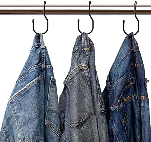 Unique Twist Design Bag Hanger Purse Hooks - 5 Inch Large Size Closet Rod Hooks for Hanging Bags, Purses, Handbags, Belts, Scarves, Hats, Clothes, Pans and Pots (12 Pack) - Image 7
