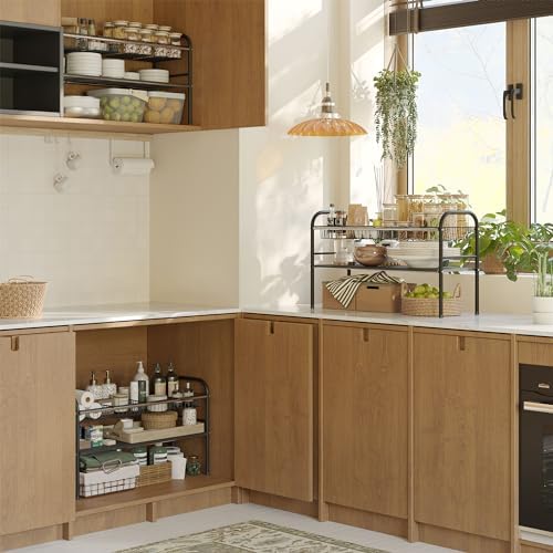 Under Sink Organizers and Storage,Expandable under cabinet organizer Shelf - Image 6