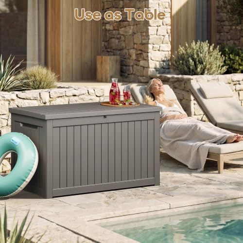 Outdoor Storage Box Waterproof, 300 Gallon Deck Box for Patio Storage - Image 6