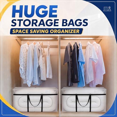 Windyun 4 Pack 98 Gallon Extra Large Moving Bags XXL Heavy Duty Storage Bag - Image 6