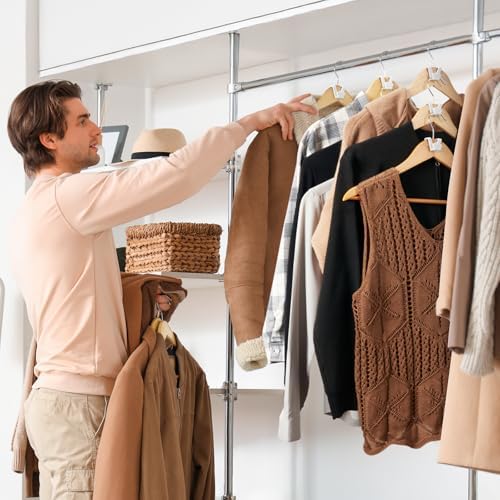 HOUSE DAY Space Saving Hangers 20 Pack, Clothes Hanger Connector Hooks - Image 6