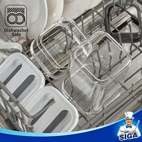 MR.SIGA 8 Pack Airtight Food Storage Container Set for Pantry Organization - Image 6
