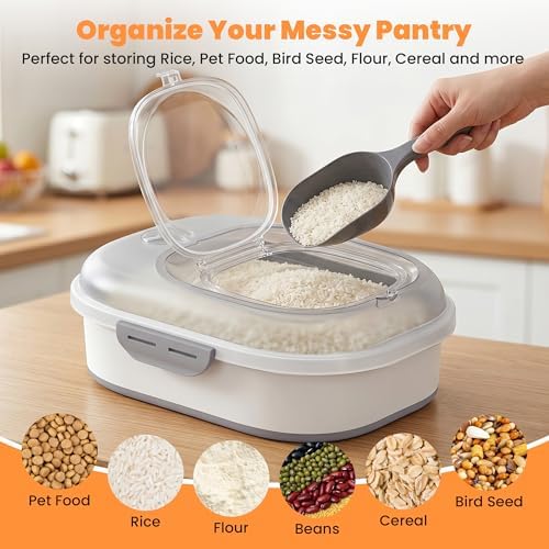 50 Lbs Rice Storage Container, Collapsible Pet Food Container - Image 6