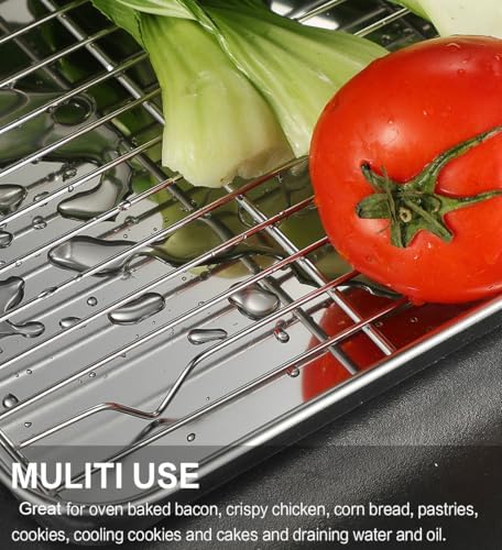 M MCIRCO Baking Sheet with Cooling Rack, Baking Mat Set, Set of 6 - Image 7