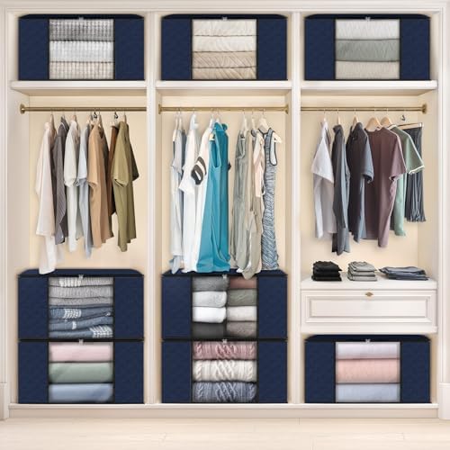 Fab totes 10 Pack Storage Bags for Clothes Blanket Storage Bins with Lids - Image 6