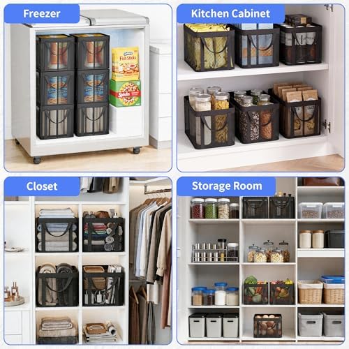 Aokeyee 3 Pack Large Deep Freezer Organizer Bins, with Handles - Image 7