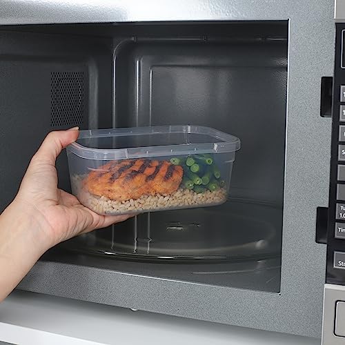 Sistema KLIP IT+ 6-Pack Rectangle Food Storage Containers, Stackable & Airtight Food Boxes with Lids, Dishwasher, Freezer, & Microwave-Safe, BPA-Free, 2.2L / 1L / 400mL - Image 7