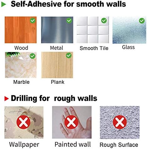 XIGOO Self Adhesive Hair Dryer Holder Wall Mounted - Image 6